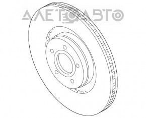 Placă de frână față stânga Ford Escape MK3 13-