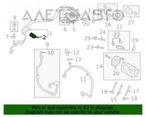 Радиатор кондиционера конденсер Ford Focus mk3 11-14 2.0 дорест, прижат