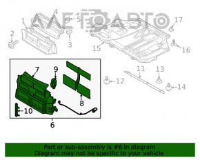 Jaluzele deflectorului radiatorului asamblate pentru Ford Focus mk3 11-14 2.0 cu motor electric.