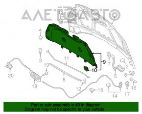 Izolarea capotei Ford Focus mk3 11-18 fisuri