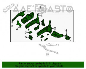 Четверть передняя левая Ford Focus mk3 11-18