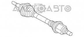 Привод полуось передняя левая Ford Focus mk3 11-18 2.0 АКПП под ремонт