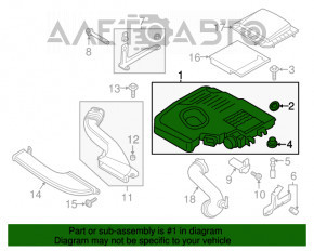 Corpul filtrului de aer partea de jos Ford C-max MK2 13-18 nou OEM original