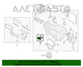 Ventilatorul de încălzire a aerului condiționat Lincoln MKX 16-