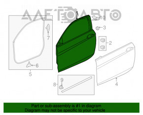 Дверь в сборе передняя левая Honda Accord 13-17