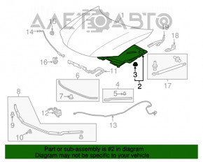 Izolarea capotei Honda Accord 13-15 pre-restilizare, rupturi