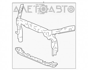 Televizor radiator Honda Accord 13-17 panou nou neoriginal.