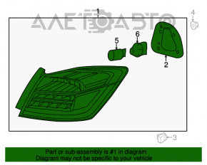 Lampa exterioară aripă stângă Honda Accord 16-17 restilizat