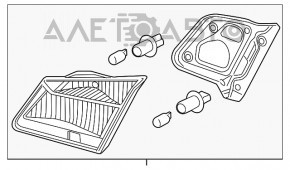 Lampa interioară pentru capacul portbagajului dreapta Honda Accord 13-15