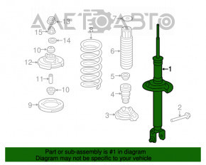 Amortizor spate dreapta Honda Accord 13-17 Sport