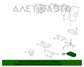 Ключ Honda Accord 13-17 4 кнопки, Valeo