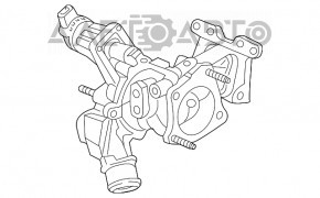 Turbina de pe Honda Accord 18-22 este defectă, trebuie reparată.