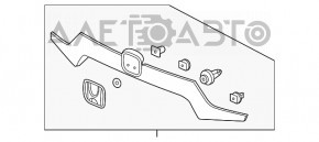 Молдинг крышки багажника Honda Accord 18-22