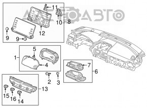 Щиток приборов Honda Accord 18-22 80к царапины