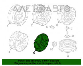 Capac roată R16 Honda Civic X FC 16-18