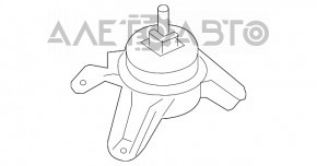 Подушка двигателя правая Hyundai Sonata 11-15 2.4 новый OEM оригинал