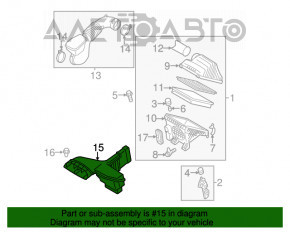 Воздухоприемник Hyundai Sonata 11-15 2.4 надлом