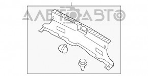 Capac portbagaj Hyundai Sonata 11-15 zgâriată.