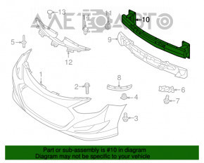 Amplificatorul de bara fata Hyundai Sonata 11-15