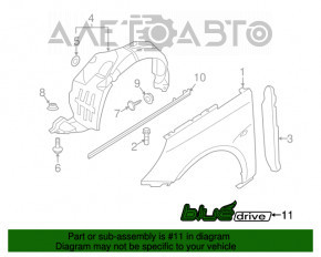 Emblema aripa dreapta fata Hyundai Sonata 11-15 hibrid