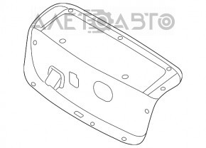 Capacul portbagajului Hyundai Sonata 11-15 are o crăpătură.