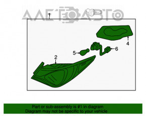 Lampa exterioară aripă stângă Hyundai Sonata 11-15 hibrid