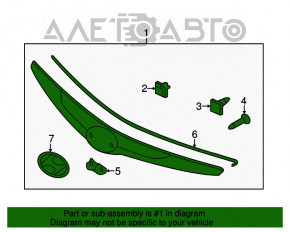 Grila radiatorului Hyundai Sonata 11-15 hibrid, cu emblema, nisip, crom umflat