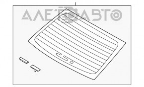 Geam spate Hyundai Sonata 11-15 China