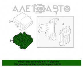 Capacul cutiei de sigurante sub capota Hyundai Sonata 11-15