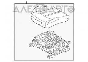 Водительское сидение Hyundai Sonata 15-17 с airbag, механич, тряпка беж, под химчистку