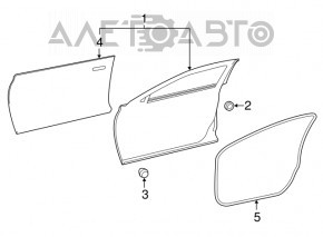 Дверь в сборе передняя левая Infiniti QX30 17- графит KAD