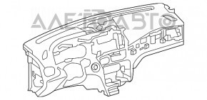 Торпедо передняя панель без AIRBAG Infiniti QX30 17-