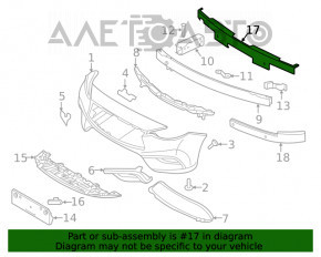 Suportul de prindere a bara de protectie fata, centru, pentru Infiniti QX30 17-