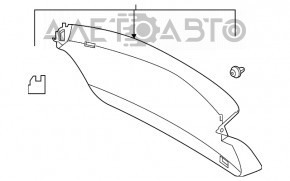 Capacul portbagajului pentru Infiniti QX30 17-