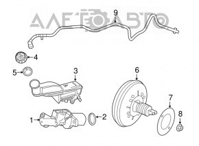 Cilindrul principal de frână al Infiniti QX30 17-