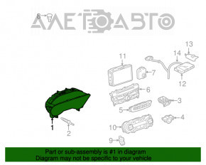 Tabloul de bord al Infiniti QX30 17-