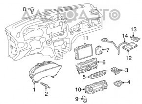 Tabloul de bord al Infiniti QX30 17-