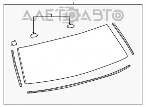 Стекло заднее двери багажника Lexus CT200h 11-17