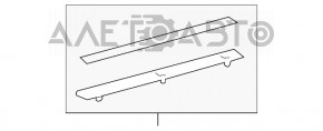 Capacul pragului din față stânga exterior pentru Lexus ES300h ES350 13-18 crom, cleme