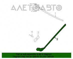 Moldura parbrizului stâng Lexus ES300h ES350 13-18