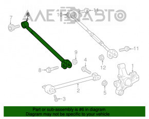 Maneta transversală spate stânga Lexus ES300h ES350 13-18 nouă originală OEM