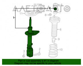 Amortizor spate dreapta Lexus ES350 13-18 R17 nou OEM original