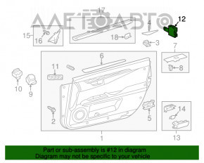 Asamblarea computerului, controlul oglinzii exterioare Lexus ES300h ES350 13-18 stânga