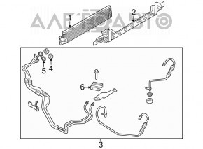 Radiatorul de răcire a cutiei de viteze Lincoln MKC 15- nou original