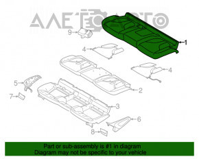 Scaunul șoferului Lincoln MKC 15- fără airbag, electric, piele neagră.