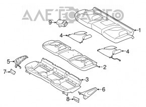 Scaunul șoferului Lincoln MKC 15- cu airbag, electric, încălzire, piele neagră.