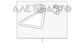 Capac triunghiular aripa dreapta fata Lincoln MKC 15-