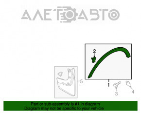 Capacul aripii spate dreapta Lincoln MKC 15-