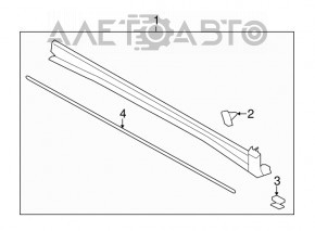 Pragul drept Lincoln MKC 15- structura, ghidajul de direcție este fixat strâns