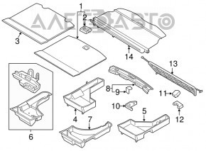 Capacitatea portbagajului Lincoln MKX 16-